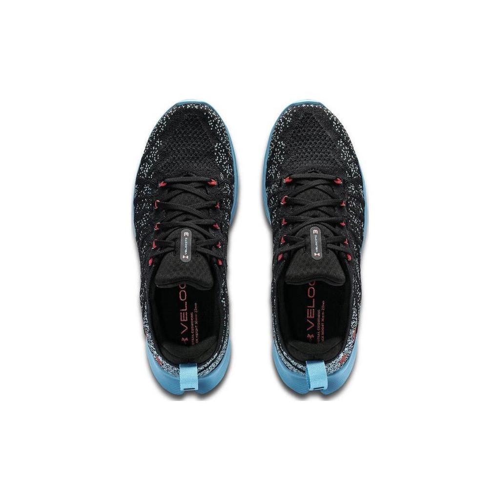Under Armour Flow Velociti 3 Black Sky Blue Red Solstice Men 3026117-005