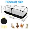 Foldable Pet Tent for Coop Cage Walk In Coop Poultry Hen Rabbit Dog Cat Small Animal Playpen for Outdoor Garden Farm Indoor Use