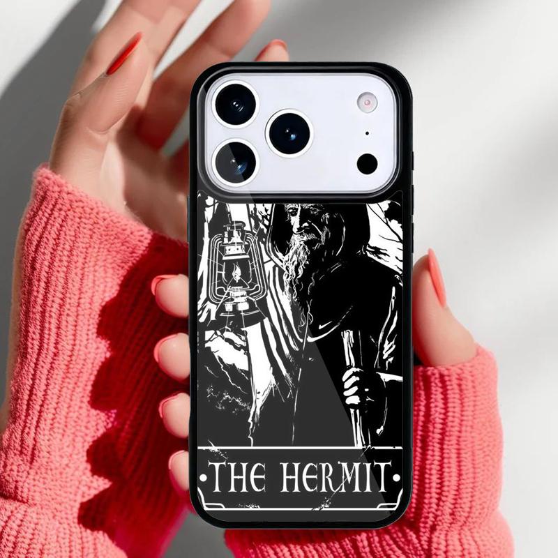 The Hermit Tarot Card Witchcraft Phone Case for iPhone 17 Air 16e 15 14 13 Pro Max Back Cover for 12 11 Pro Coque