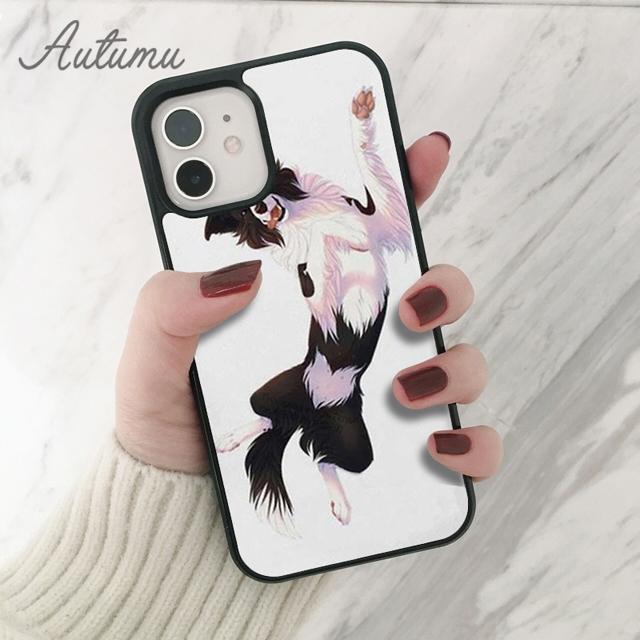 Border Collie Hund Telefon Fall für iPhone 11 12 13 14 Pro Max mini X XR XS SE 2020 5s 6S 7 8 Plus Samsung Galaxy S21 S22 shell
