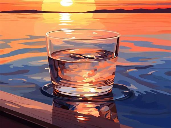 Diamond Painting Kits Sunset Cup Embroidery Mosaic Seaside Landscape Full Square Round Home Decor