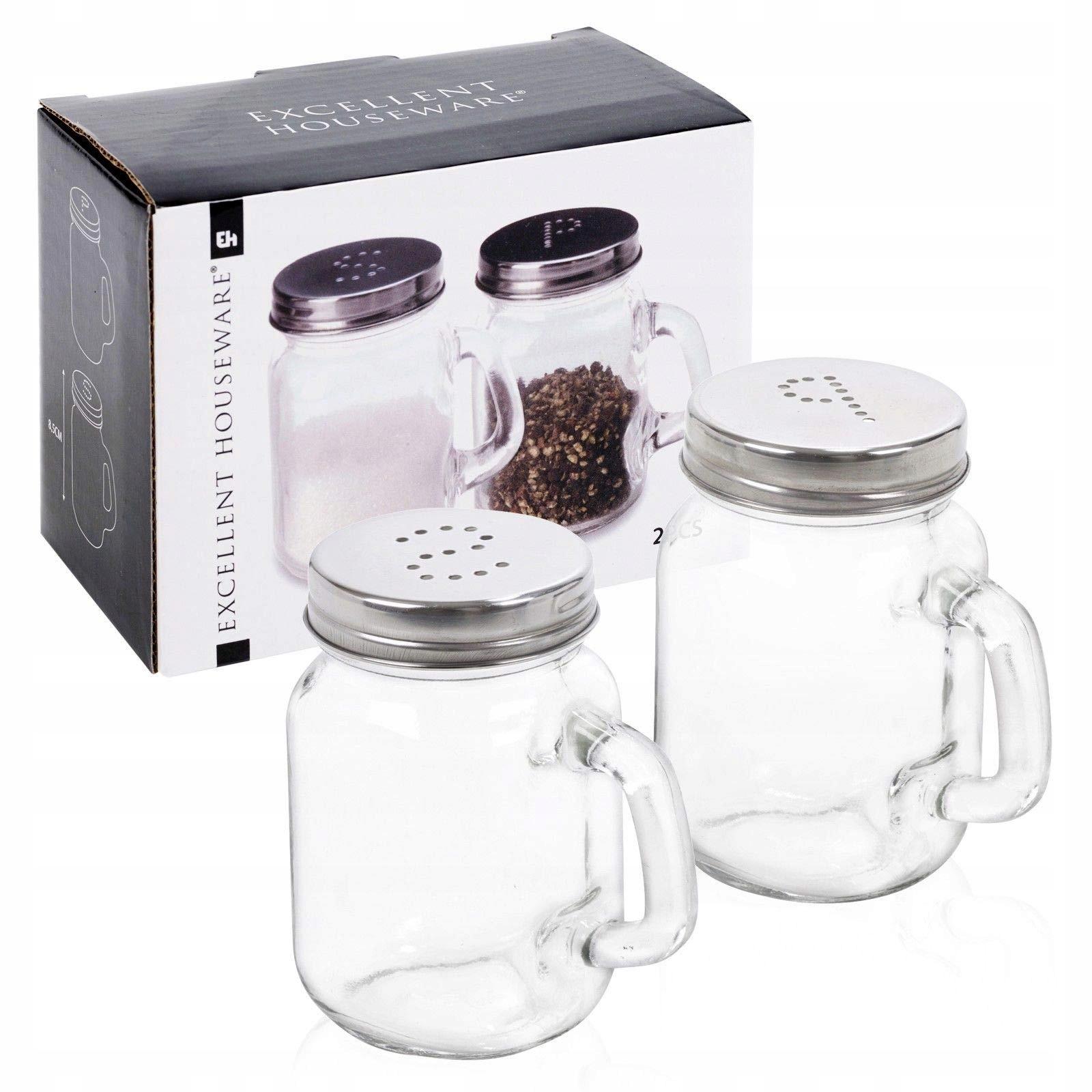 Glass salt and pepper shaker