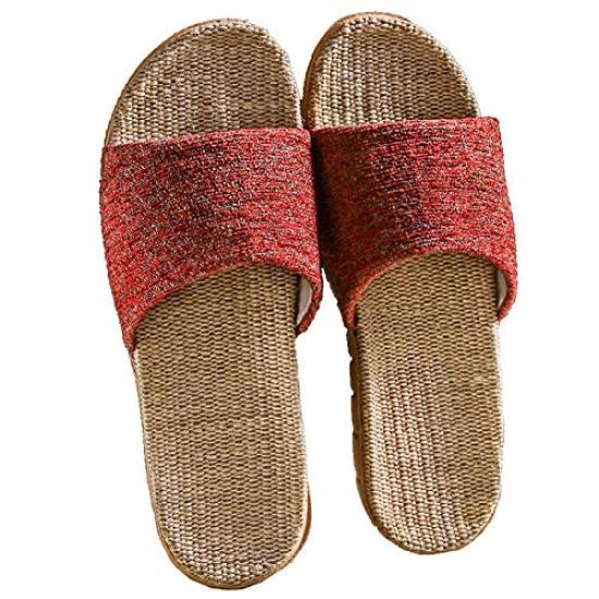 VILAU Room Linen Indoor Sizes Shoes Slippers SpringSummer Sandals Lightweight Red 37-38 3100₽