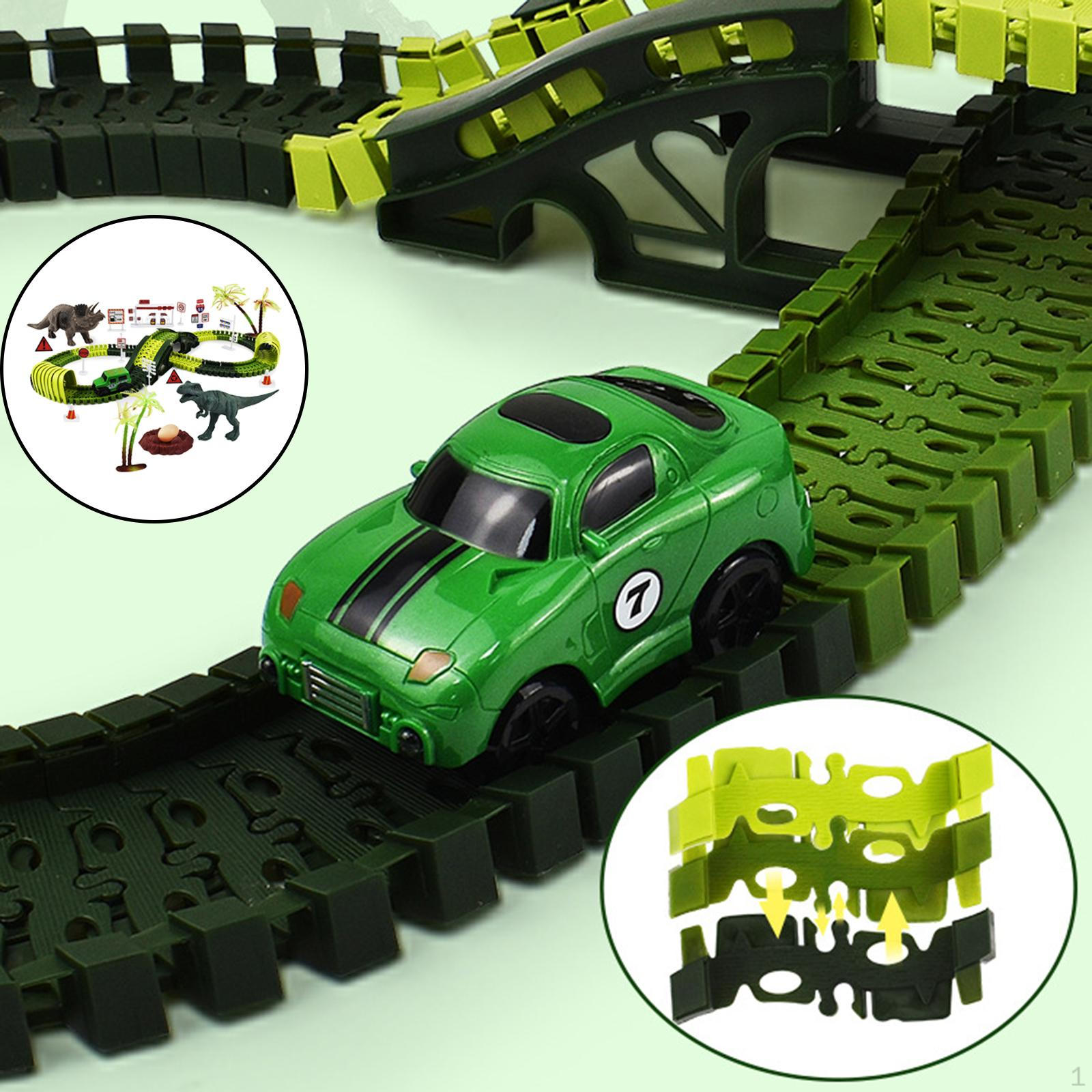 

Dino Adventure Race Set - Exciting Educational Track for Kids 166 PCS