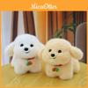 Plush Dog Stuffed Animal Toy With Pp Cotton Filling Soft Short Fur Perfect Gift For Girls