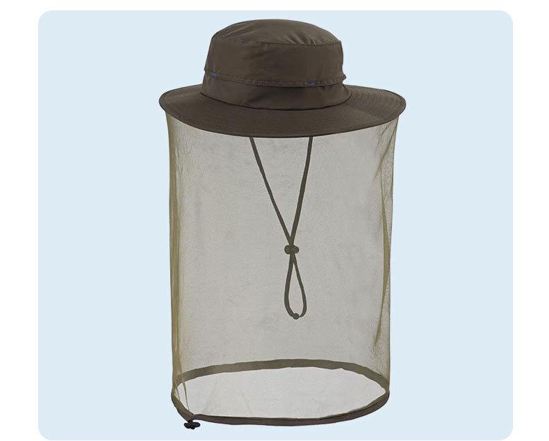 Unisex Sommer Sonnenhut: Moskitosicheres Netz, Schnelltrocknend, Wasserdicht, Ideal zum Angeln und Klettern