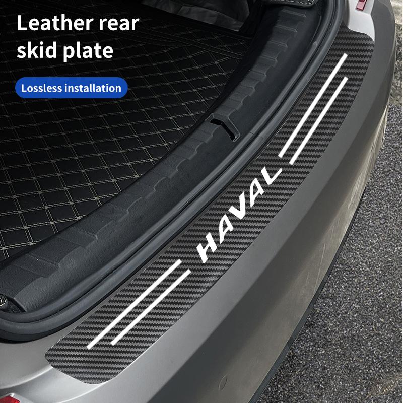 Car Door Sill Carbon Fiber Sticker Threshold Side Anti Scratch Waterproof For Haval H1 H2 H3 H6 H7 H9 M6 F7X Jolion Great Wall