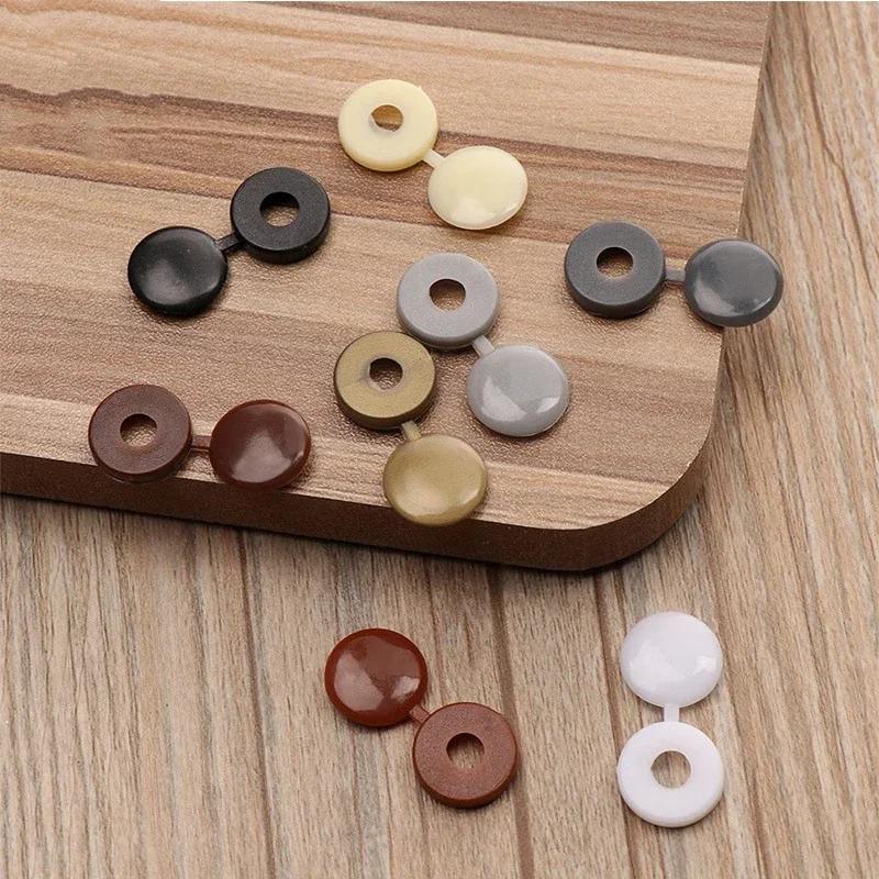 10/500PCS Motorcycle Car Screw Caps Nuts Covers Foldable Snap Protective Cover Hinge Plastic Button Furniture Upholstery Cover