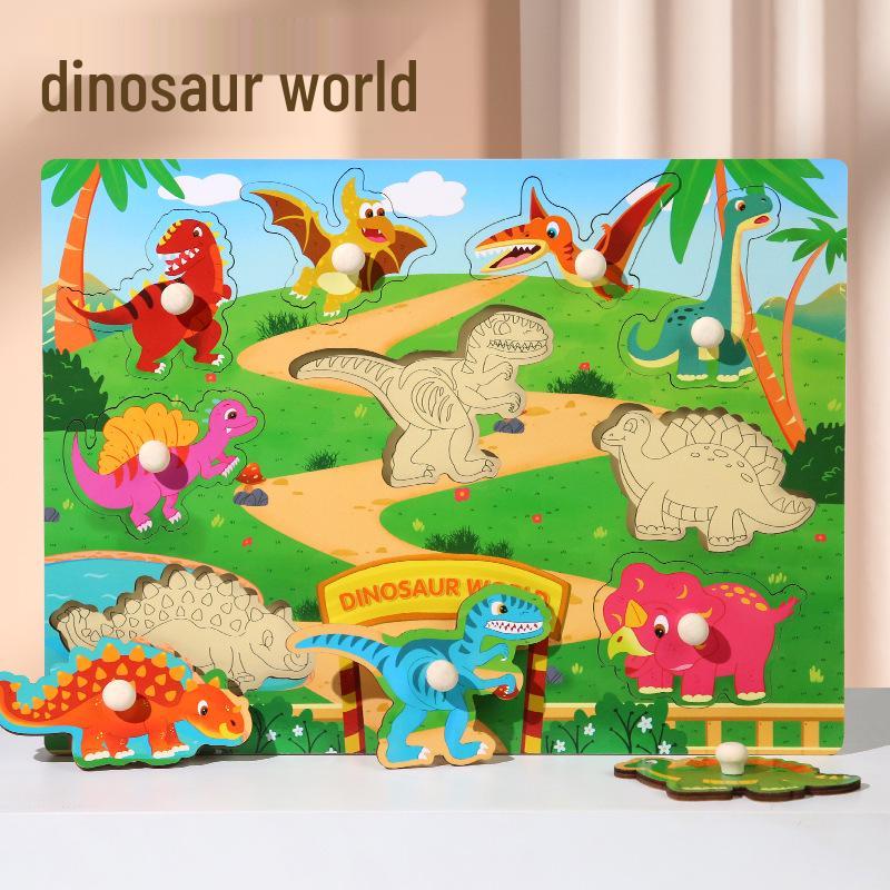 Sheyin Hand-Grab Board Puzzle: Children s Early Education Wooden Jigsaw Toy