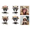 Plush Horn Knitted Hat With Soft Pompoms For Women Men Kids Winter Outdoor Activity Multiple Colors