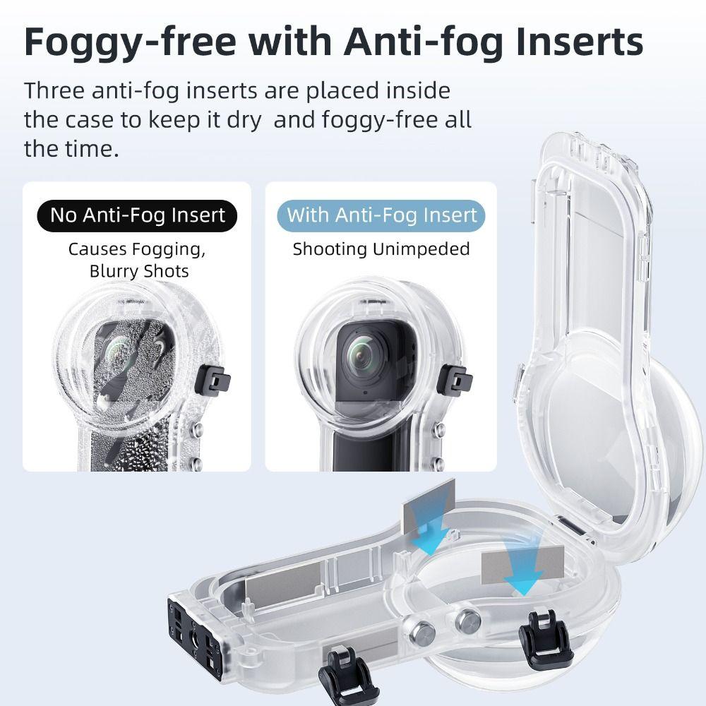 with Lens Cap Waterproof Case Hard Housing Cover for Insta360 X5 Action Camera Accessories