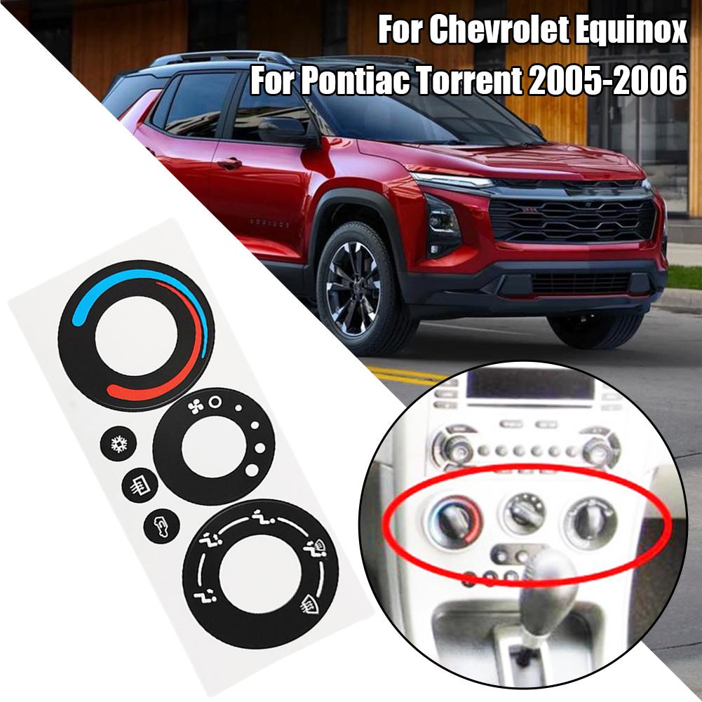 Generic AC Climate Control Worn Button Repair Sticker Decal for Chevrolet Equinox Pontiac Torrent 2005-2006 Replacement Stickers