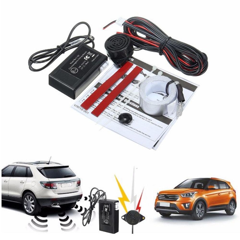 Auto Electromagnetic Parking Sensor Kit No Drill Hole Easy Install Parking Radar Car Reverse Back-up Parking Sensor Alarm System