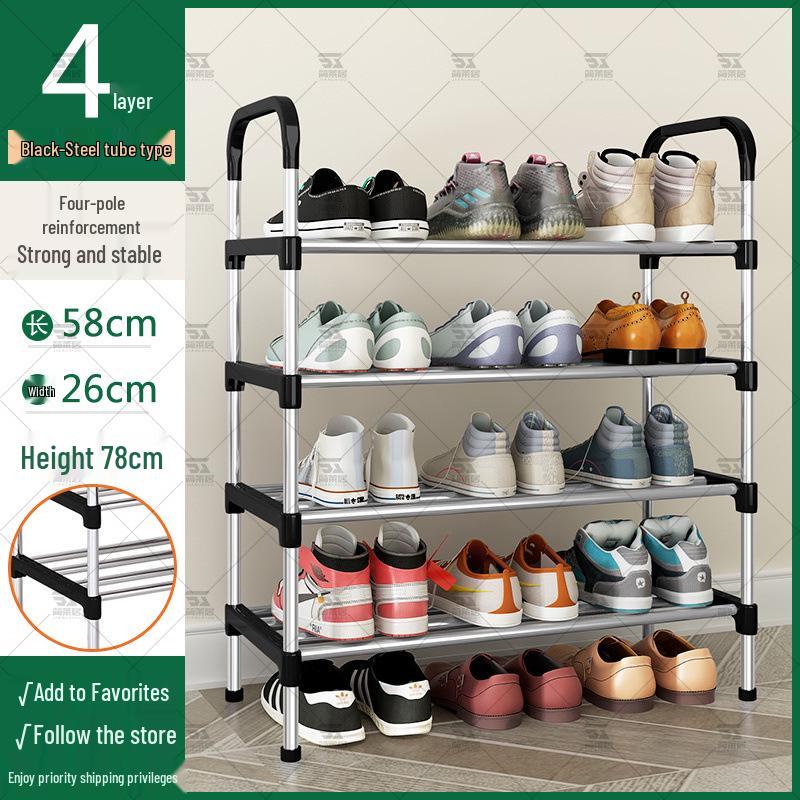 Slim Multi-Tier Shoe Rack for Entryway or Dorm