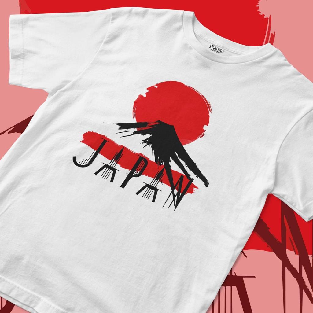 Mount Fuji T-Shirt | Japanese Red Sun Brush Art Tee