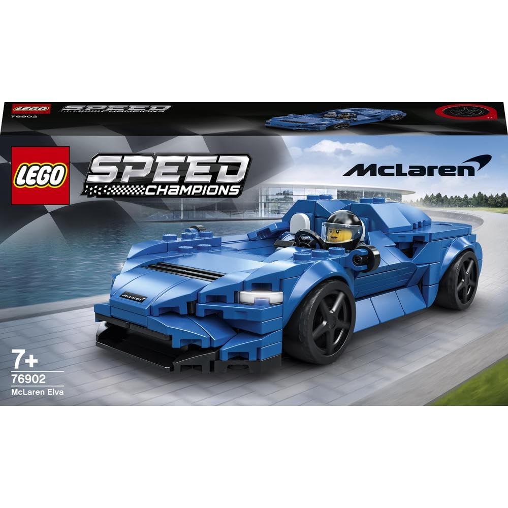 LEGO Speed Champions McLaren Elva 76902 Building Block Set Gift Car for Boys Aged 7 and Up