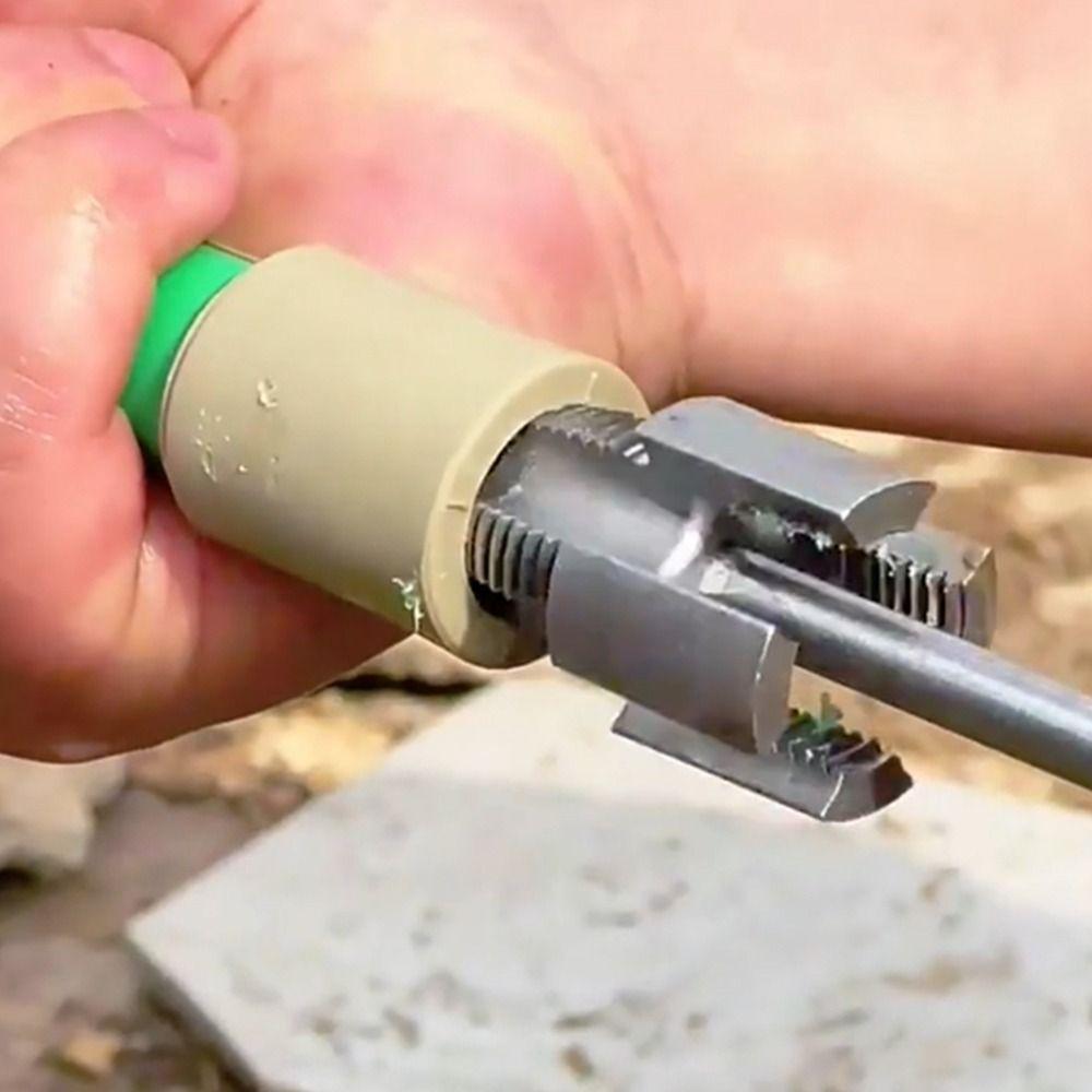 Universal Water Pipe Electric Drill 4/6 Points Pvc Water Pipe Internal Thread Opener