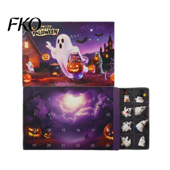 Halloween Surprise Calendar Advent 2026, 24 Day Countdown Box with Figures, Gift Spooky Holiday for Kids, Party Decor & Daily Fun For