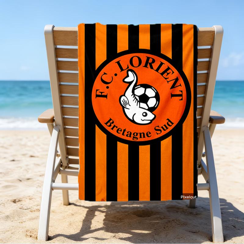 Lori-ent Football Club Beach Towel - Soft, Absorbent Microfiber, Lightweight, Ideal for The Beach, Parties, Travel, Camping fan gifts