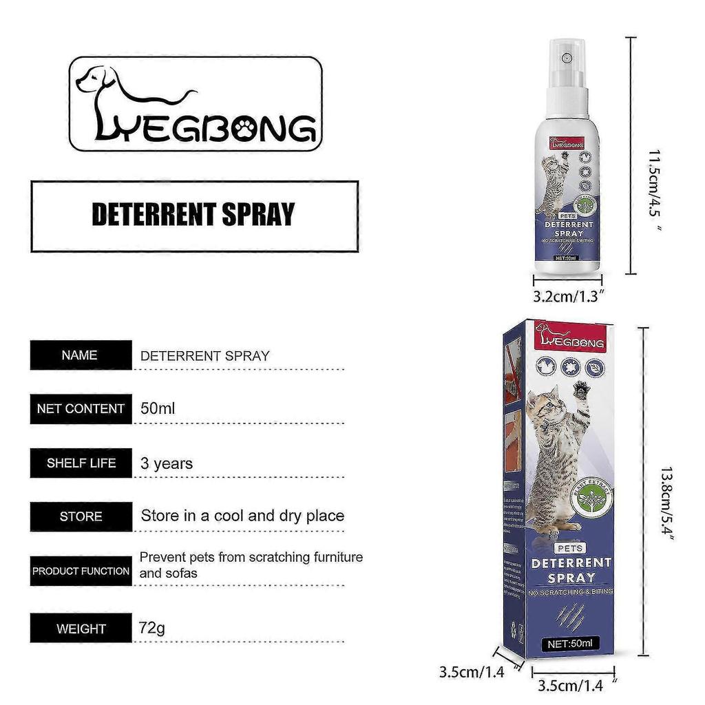 1-3pcs Cat Spray Deterrent, Bitter Training Aid Cat & Scratch Resistant Furniture Protector To Keep Away - Indoor And Outdoor