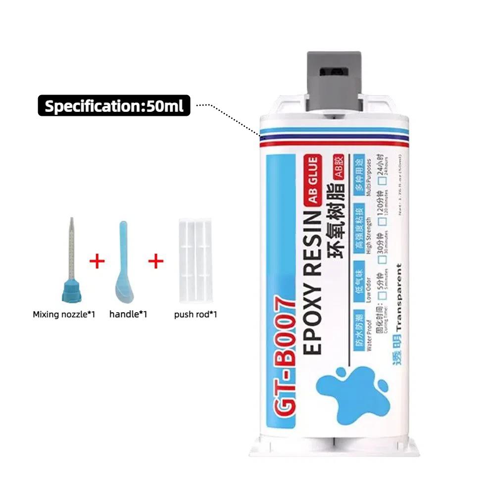 50ML Strong Adhesive Repair Sealant Epoxy Resin AB Glue  For Wood Metal Ceramic Plastic
