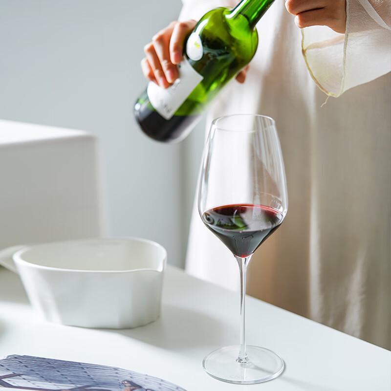 Ensemble de verres à vin rouge Cristal Rouge Bordeaux Cheer (Paquet de 2)