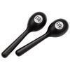 MEINL Percussion Plastic Egg Maracas (Pair) In Black (PEMBK)