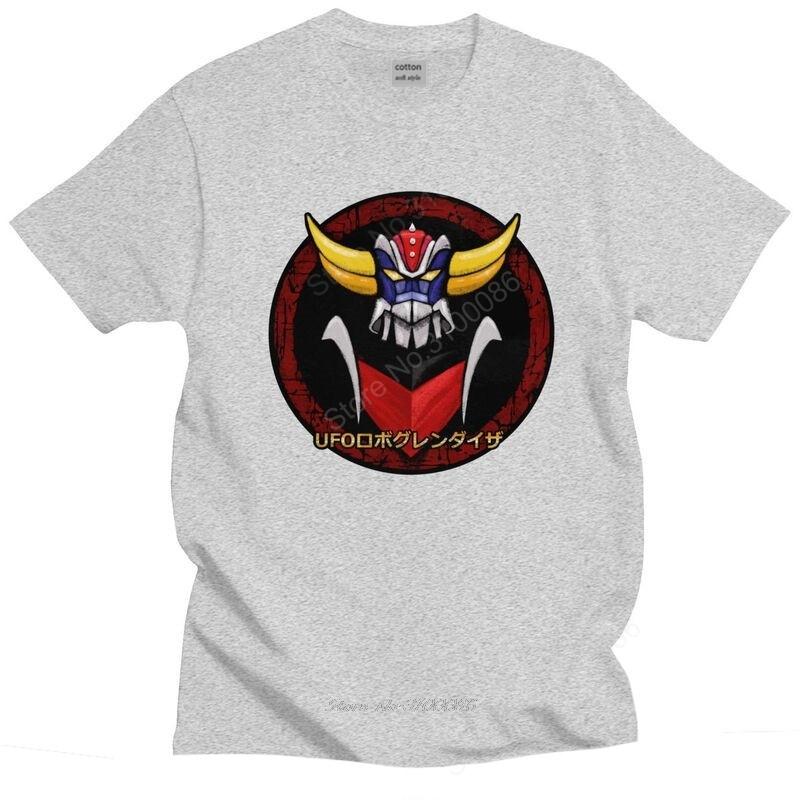 Grendizer Ufo Robot T Shirt Unisex Short Sleeve Goldrake Mecha Anime Tshirt Graphic Tee Tops Preshrunk Cotton Regular Fit Tshirt
