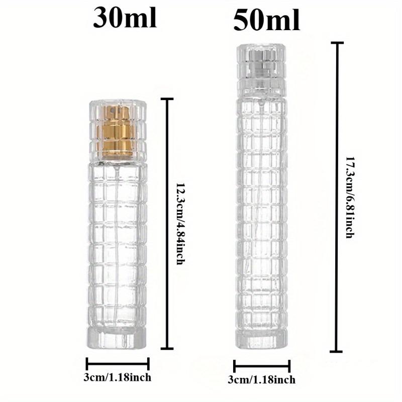 30/50ml Perfume Empty Bottle Portable Large Capacity Container Fine Pressing Glass Empty Bottle To Fill Spray Refillable Bottle