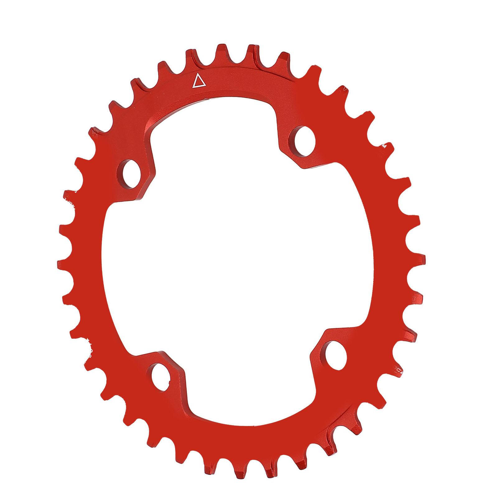 Chainring Aluminum Alloy 104BCD 36T Round Single Bike Narrow Wide Chainring for Mountain Road Bike Accessories