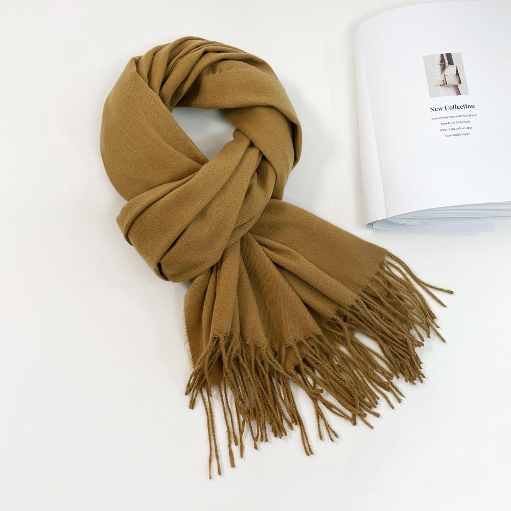 

Четыре сезона в наличии новый женский универсальный меховой шарф из искусственного кашемира теплый средний шарф шаль 190*70cm