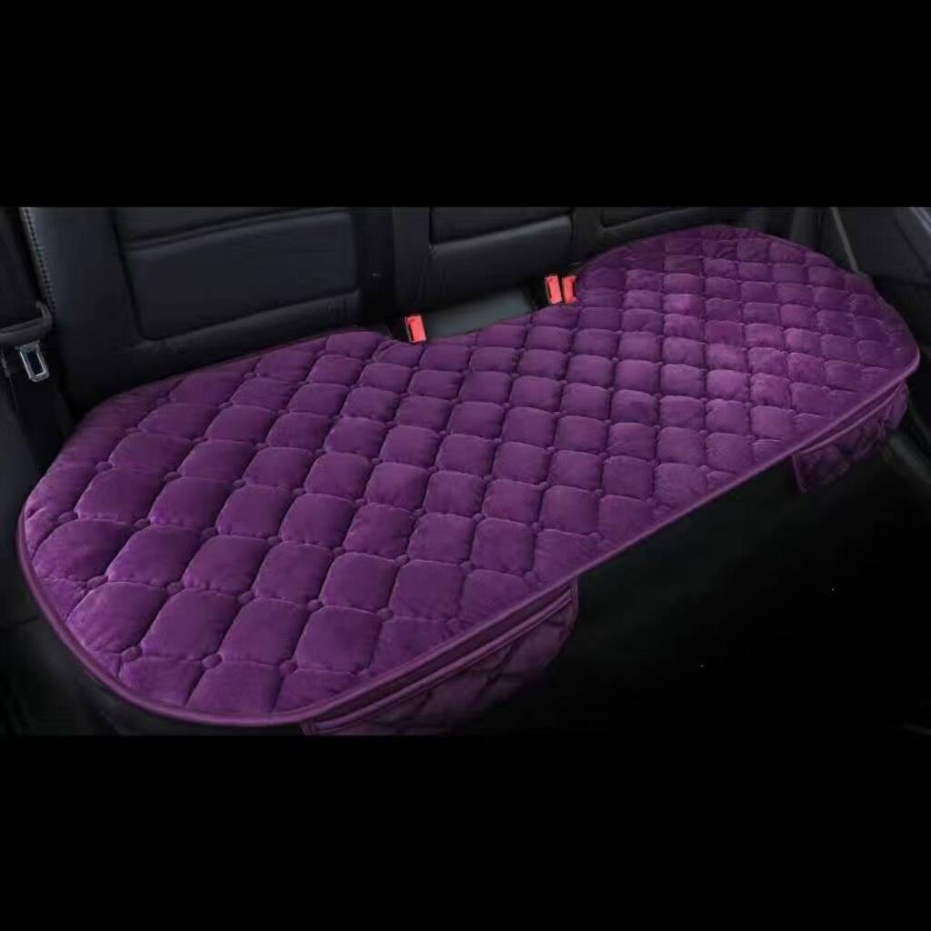 Car Seat Cover Protector Universal Winter Warm Auto Seat Cushion Rear Seat Cushion Protection Covers Back Cushion Three Piece