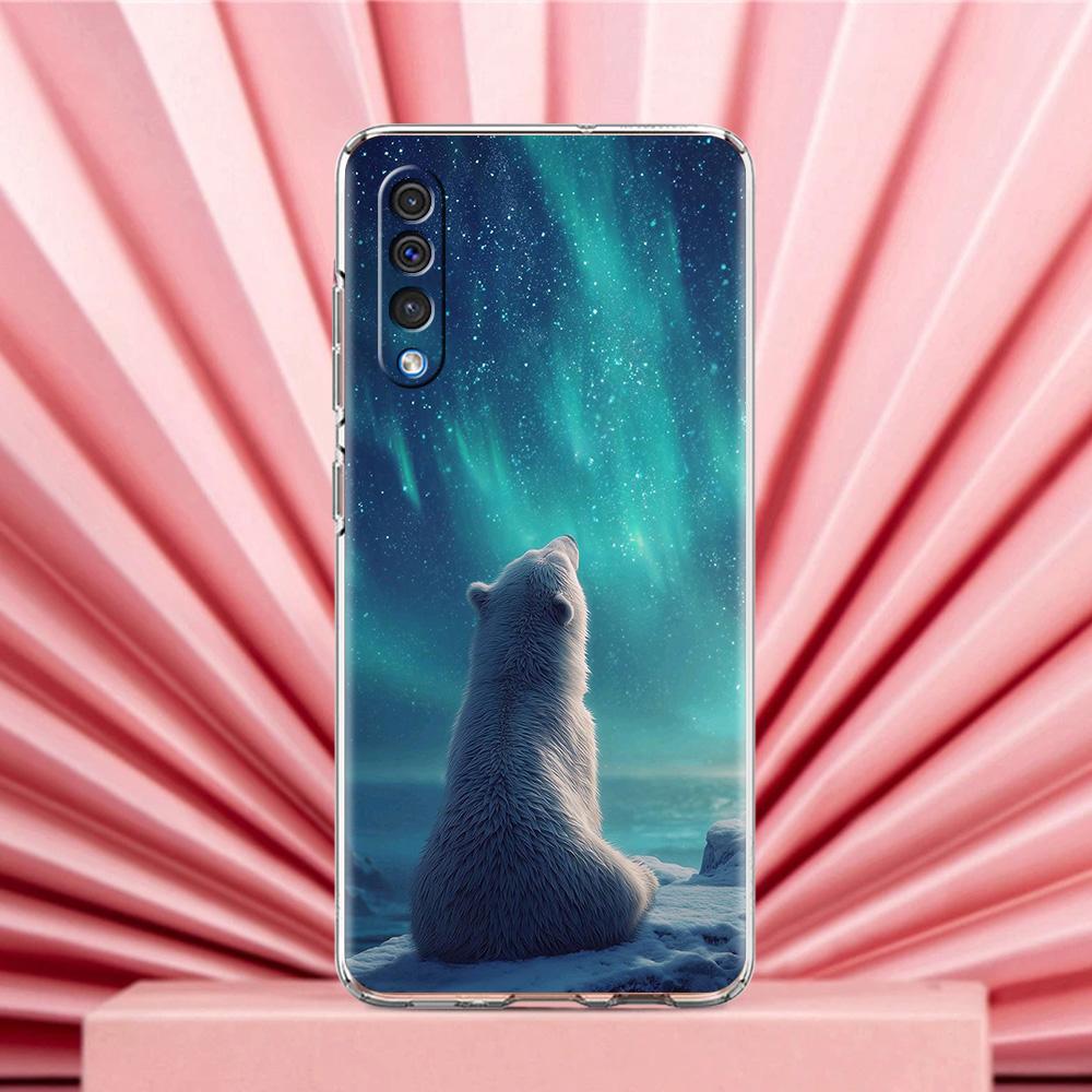 Phone Case For Samsung A56 A36 A26 A24 A16 A14 A12 A32 A50 A70 A20E A22 A40 A34 A54 A42 A52 5G A04s A06 Cover polar bear