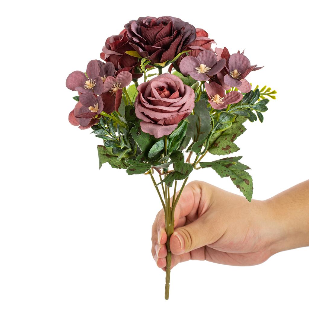 Artificial Flower Silk Hydrangea Rose Festival Outdoor Garden Wedding Bride Bouquet Vase Holiday Party Diy Gift Stage Props