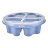 4 Grid Snack Containers Reusable Meal Prep Lunch Containers Portable For Kids And Adults Home Snack Storage Bottles Kitchen Tool