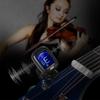 AT-101 Portable Mini Clip-on Digital Tuner with Foldable Rotating Clip High Sensitivity for Chromatic Guitar Bass Violin U