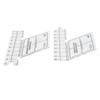 18inch Double Strip Quilting Ruler 60 Degree Diamond Quilt Ruler High Accuracy Transparent Quilting