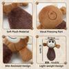 Interactive Squeaky Dog Toys Cartoon Animal Plush Pet Toys Resistant Teeth Grinding Chew Toys