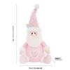 Christmas Candy Bags with Santa Claus Design, Imitation Linen Gift Bags for Holiday Decor
