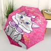 Marie, Aristocats Automatisches Öffnungs- und Schließschirm - 8-Speichen FaltDesign, Leicht und Tragbar, Geeignet für den Täglichen Geschäftsgebrauch, P
