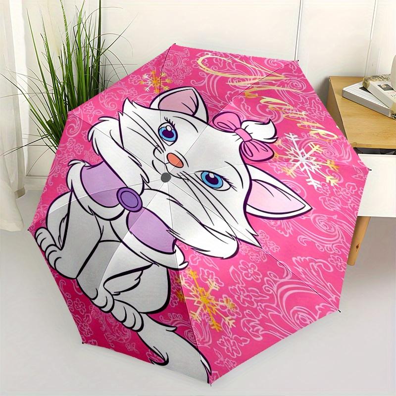 

Marie,Aristocats Automatic Opening and Closing Umbrella - 8-rib Folding Design, Lightweight and Portable, Suitable for Daily Business Use, P
