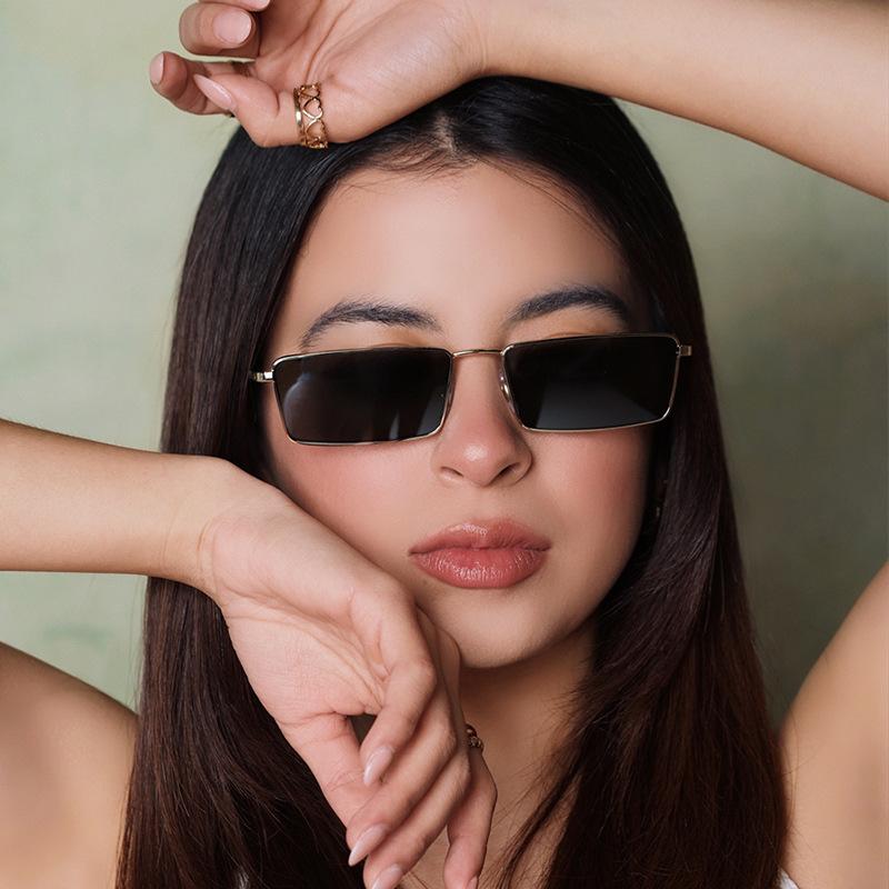 Rectangle Shape Women's Sun Glasses European American Fashion Sunglasses Women Vintage Retro Sunglasses Men