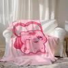 Kawaii B-Bulbasaurs Double Blanket for Bed Sofa Blankets and Camping Furry New Year Bedspread the Anime Home Decoration Sofas