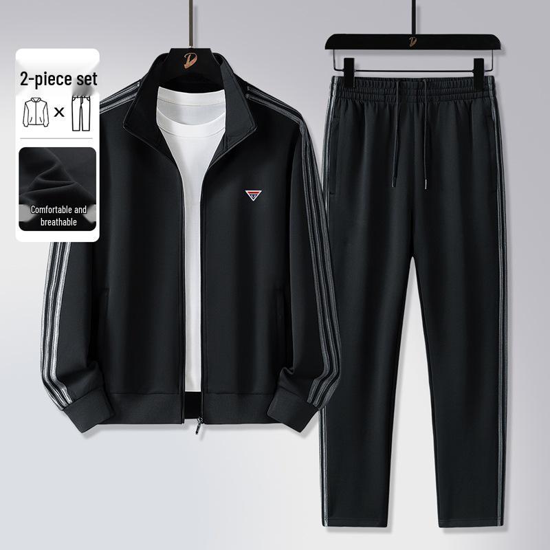 Men's Spring & Autumn Casual Tracksuit: Long Sleeve & Pants Running Set