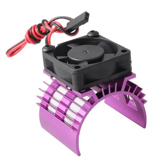 Metal 540 Brushless Motor Heatsink Part with Cooling Fan for 1/10 HSP RC Car