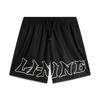 Comfortable Simple Versatile Breathable Mid-Waist Drawstring Casual Shorts Men Shorts Black AKSV381-1