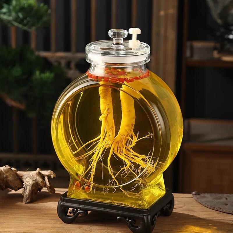 Borcan de infuzie din sticlă Yuyi Angel cu robinet