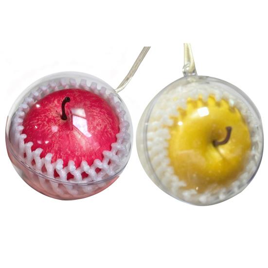 Christmas Fruit Pendant Red Fruit Car Rear View Mirror Charm Fruit Shaped Hanging Ornaments for Xmas Tree Auto Accessory