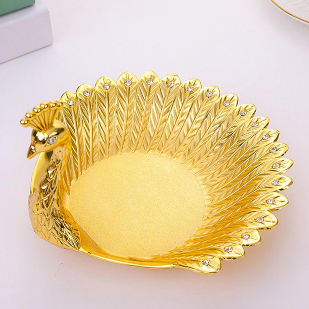 Delicate Swan Fruit Plate Earrings Necklace Dish Candy Tray Bowl Home Decor