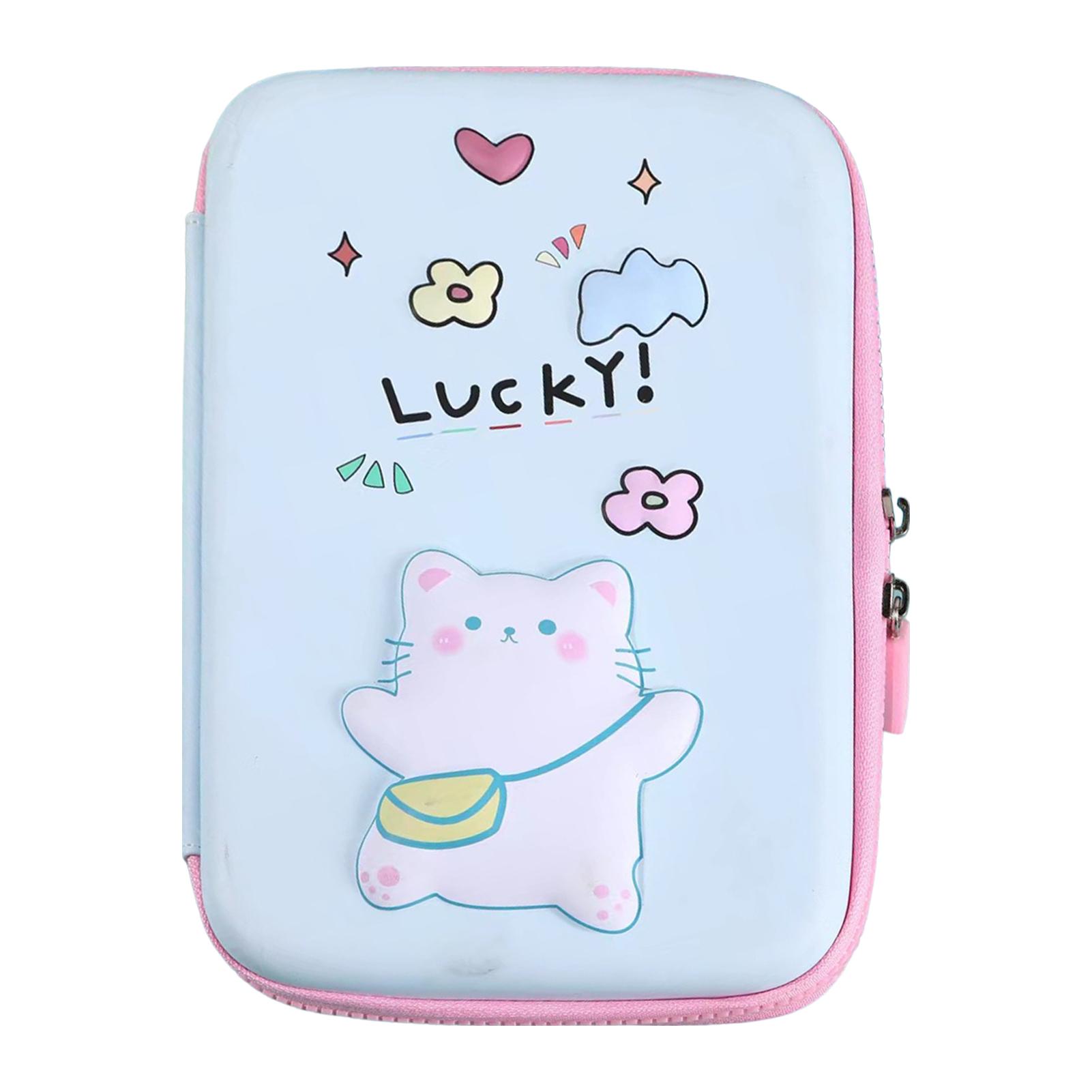 EVA Pencil Case Cartoon Design Large Capacity Student Pencil Box Wide Storage Soft Material School Supplies Gift for Kids